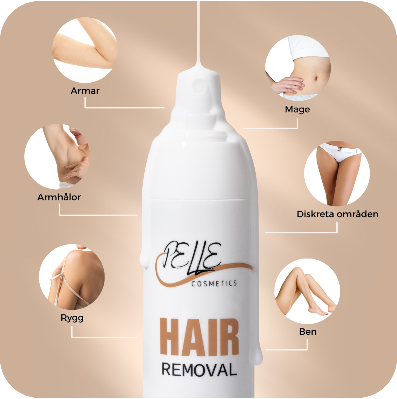 Pelle Cosmetics hårborttagningsspray